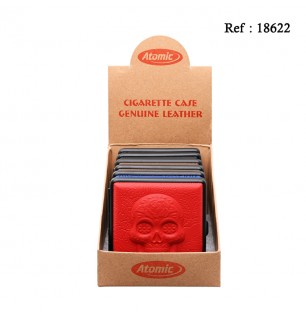 cigarette case La Catrina 4 colors assorted per 6 pcs