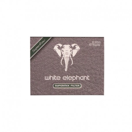 Filtre 9mm White Elephant Supermix, 40filtres/boite,display 10boites