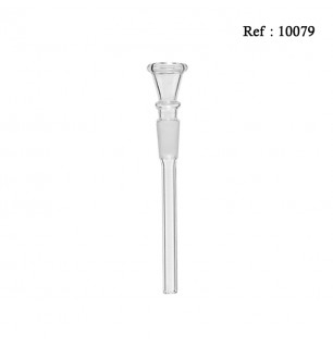 glass chillum for bang 10 mm, height 9 cm, per 6 pcs