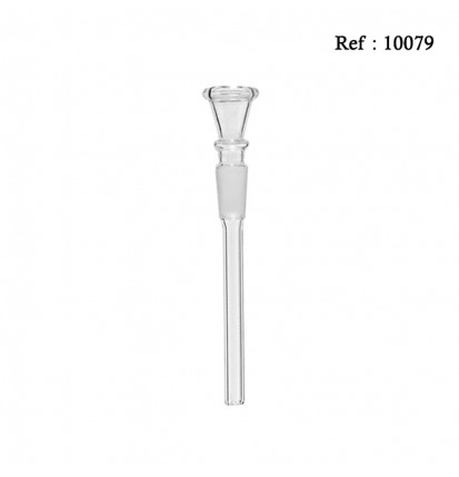 glass chillum for bang 10 mm, height 9 cm, per 6 pcs