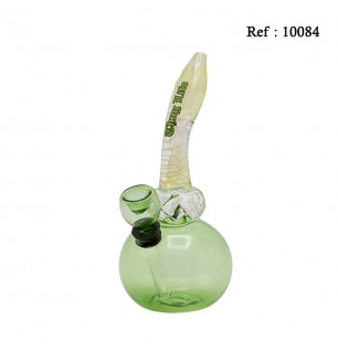 glass bong 16 cm thug life green Ø 10.5 mm