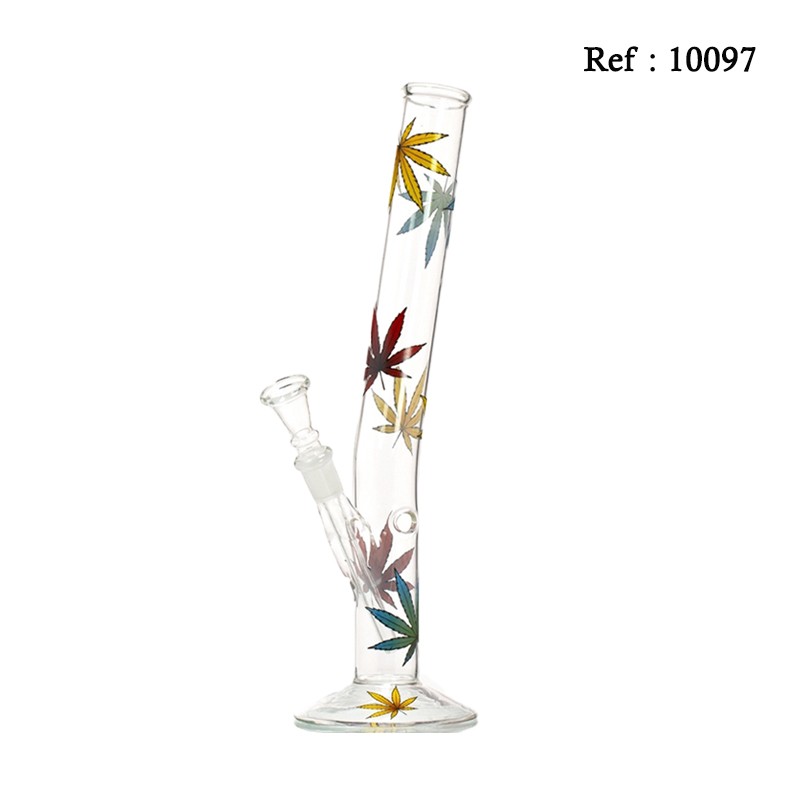 glass bong multi leaf 32 cm Ø 34 mm