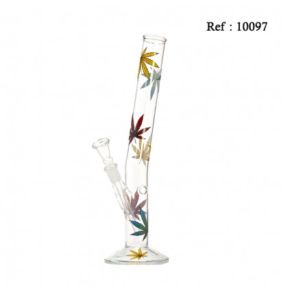 Bang 32 cm en verre Feuilles Multicolores, Ø 34 mm