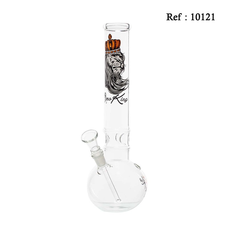 Bang 30 cm en verre Smoking Lion, Ø 40 mm