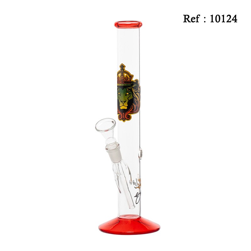 Bang 28 cm en verre Smoking Lion, Ø 32 mm