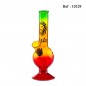 Bang 16 cm en verre Rasta Lion, Ø 22 mm