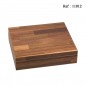 brown wood humidor for 25 cigars 260 x 220 x 70