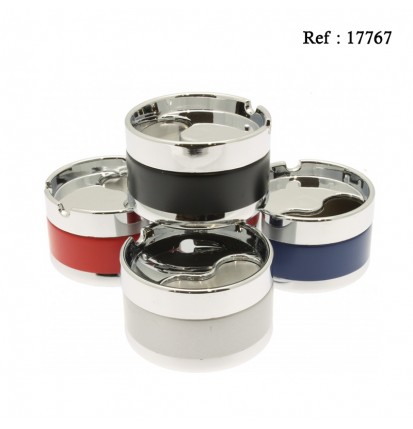 metal table ashtray assorted 8 cm per 4 pcs