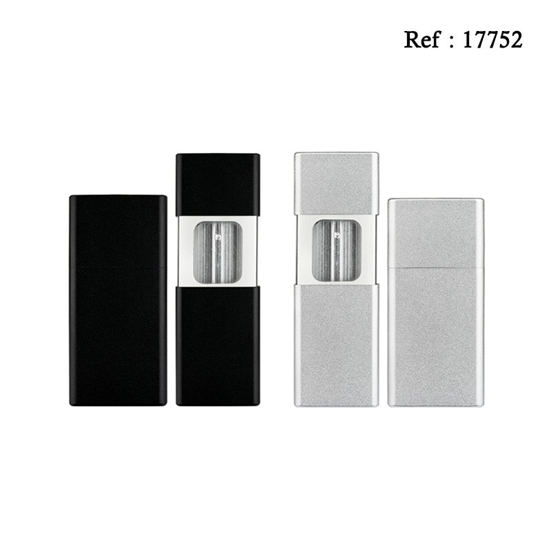 pocket ashtray black and chromeassorted per 12 pcs