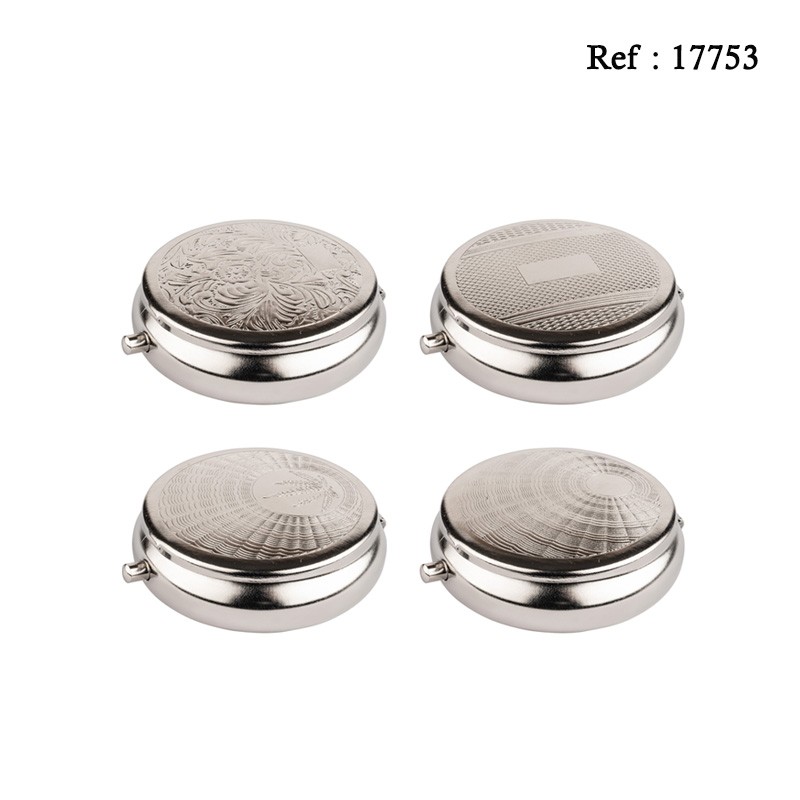 pocket ashtray chrome assorted per 12 pcs