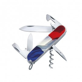victorinox white spartan with french Flag