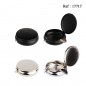 pocket ashtray black and silver mat, dimeter 5 cm, per 12 pcs ass.