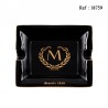 Cendrier à cigares MYON Noir/Doré 205 x 167 x 35 mm