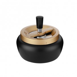 spinning ashtray Black/bronz Ø 13 cm