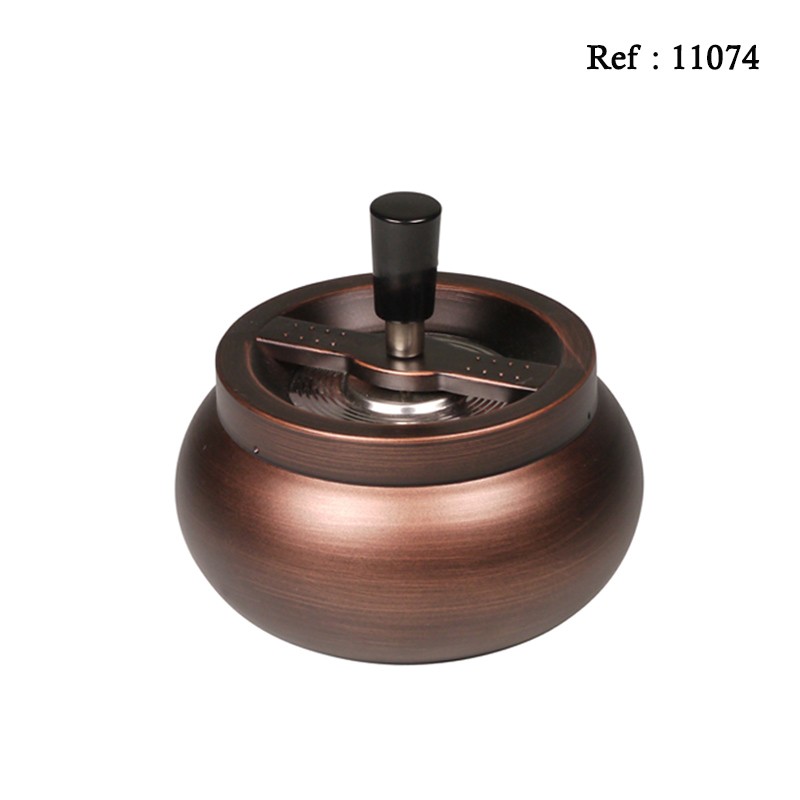 spinning ashtray copper mat Ø 13 cm