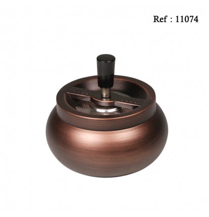 spinning ashtray copper mat Ø 13 cm