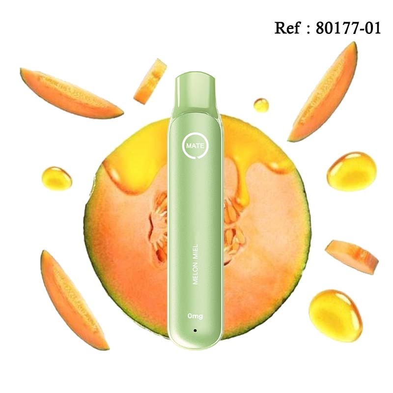 E-cigarettes jetables FLAWOOR Mate 0mg/mL - Melon Miel