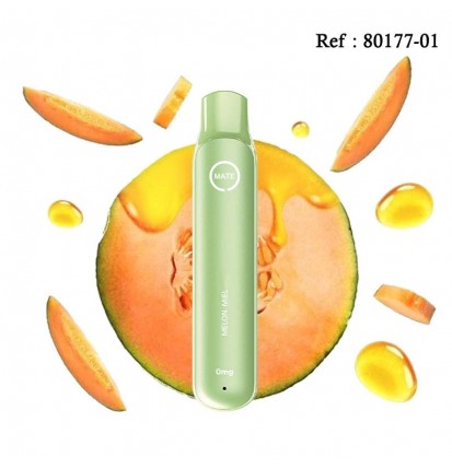 E-cigarettes jetables FLAWOOR Mate 0mg/mL - Melon Miel