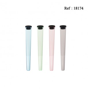 cone tube acrylic 4 colors assorted per 48 pcs