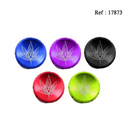 Grinder Alu coloris métal assortis, Ø 4 cm, display de 12