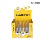 mini glass pipe 12 cm assorted per 24 pcs