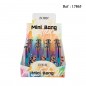 mini bong 12 cm rainbow assorted per 12 pcs