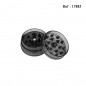 plastic grinder assorted colors, Ø 4.2 cm, 3 parts, per 24 pcs