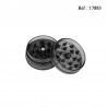 plastic grinder assorted colors, Ø 4.2 cm, 3 parts, per 24 pcs