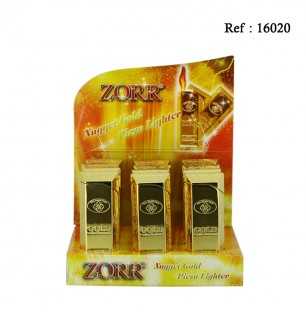 Briquet Gold piezo, display de 12