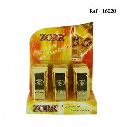 70930 GOLD Lighter in display of 12