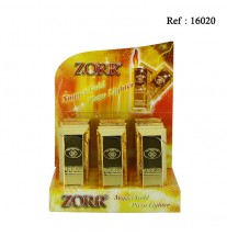 Briquet Gold piezo, display de 12