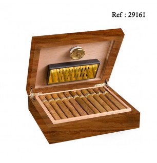 Humidor ADORINI Torino Walnut Deluxe 265 x90 x225 for 30 cigars