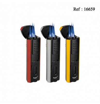 Briquet Formula Triple Torche Crocodile Norma, Lot de 4 assortis