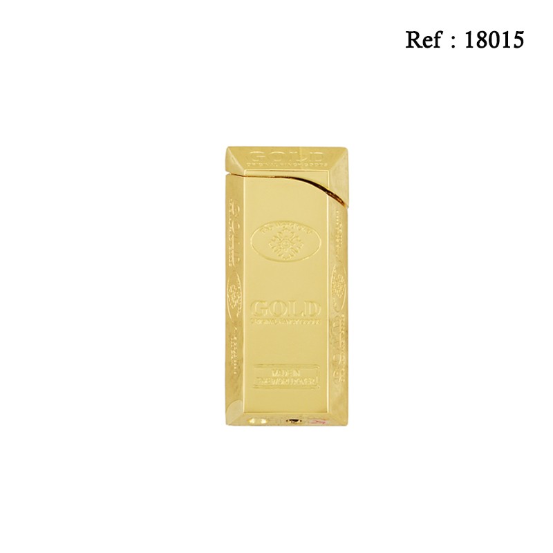 Goldbar piezo gold lighter per 16 pcs