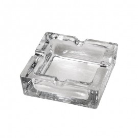 cigar ashtray glass transparent squared