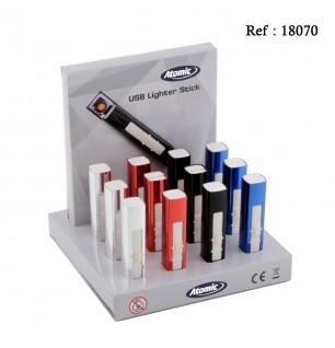 USB Alu lighter stick per 13 pcs