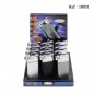 Briquet Pipe ATOMIC 3 coloris assortis, display de 13