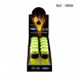 Briquet torche ATOMIC Barrel Vert fluorescent, display de 20