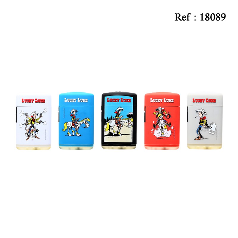 Briquet Jet Flame LUCKY LUKE I gomme, display de 25