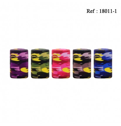 Jet flame lighter rubber camouflage assorted per 25 pcs