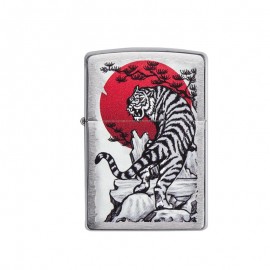 Briquet ZIPPO acier brossé Japan Tiger