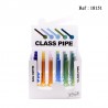 glass pipe basic 8 colors assorted per 24 pcs