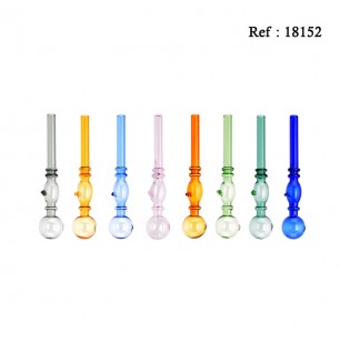 glass pipe oil 8 colors assorted 24 pcs