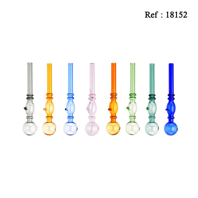 glass pipe oil 8 colors assorted 24 pcs