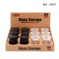 Atomic Glass Storage 2 Parts 2 Colors Assorted