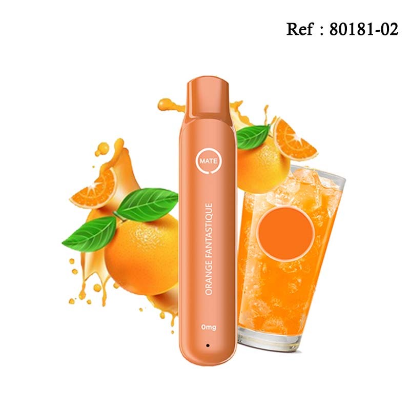 Disposable E-cigarettes FLAWOOR Mate 20mg/mL - Orange Fantastique