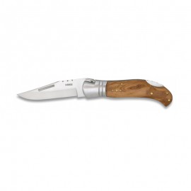 Laguiole hunting knife 9.5 cm, olive wodd handle 
