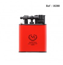 Briquet MYON Cigare double jet Racing Edition Rouge