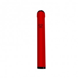 metal tube for 1 cigar, red with hygrometer