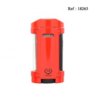 Briquet MYON Cigare quadruple jet Racing Edition Rouge